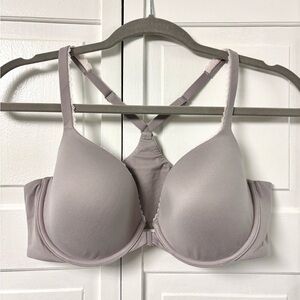 Victoria's Secret Body By Victoria Racerback Demi Grey Bra - Size 38C